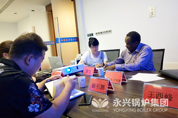 非洲客戶來訪永興鍋爐，并實地參觀考察